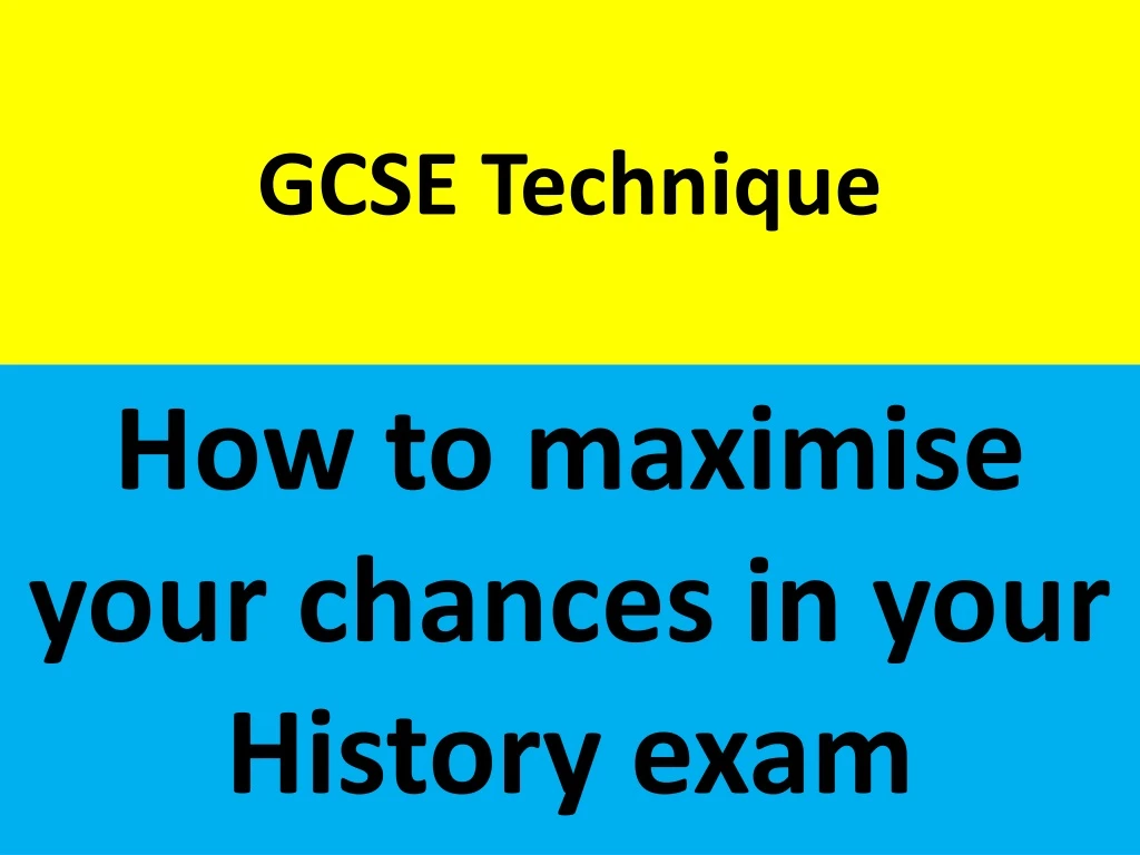 gcse technique