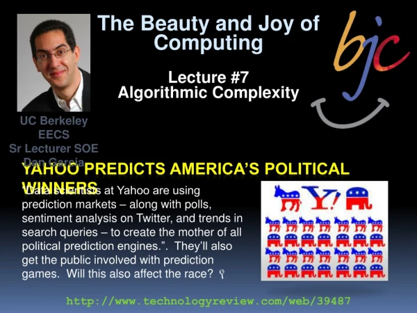 Yahoo predicts america’s political winners