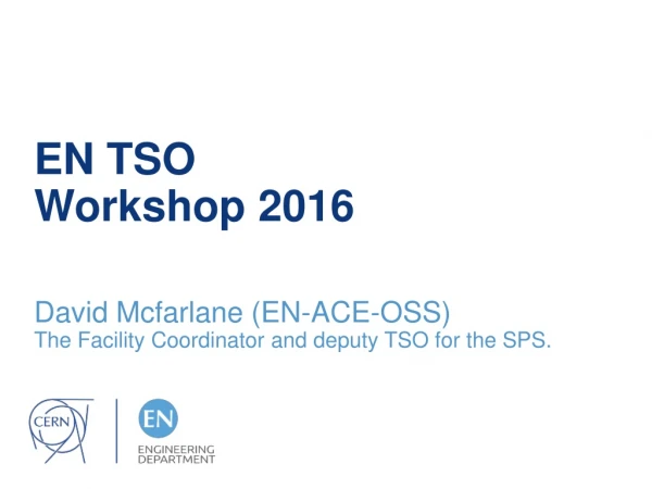 EN TSO Workshop 2016