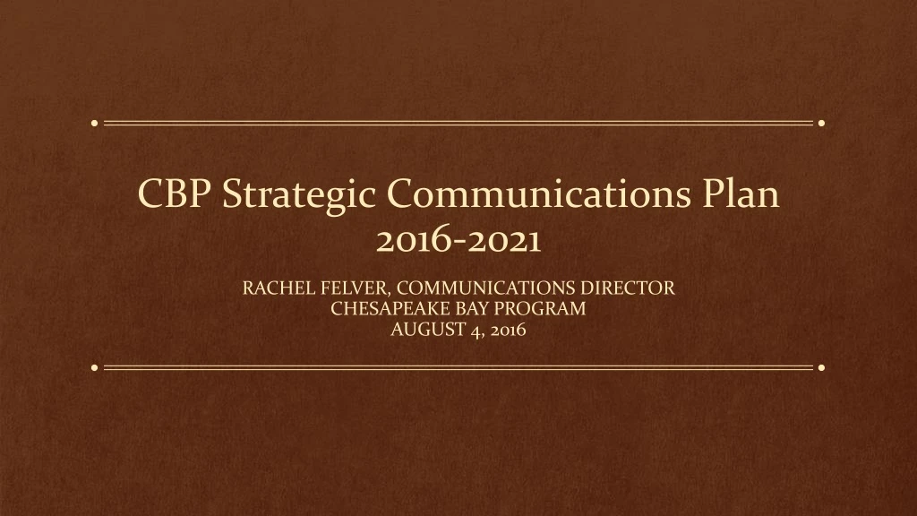 cbp strategic communications plan 2016 2021