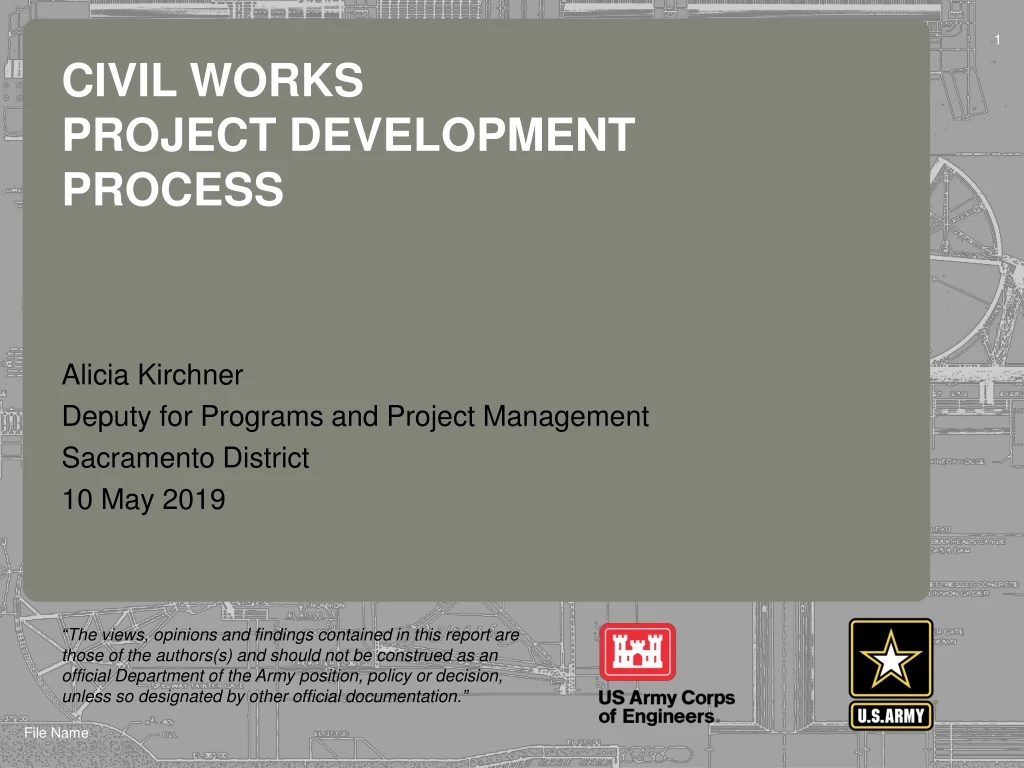 civil works project development process