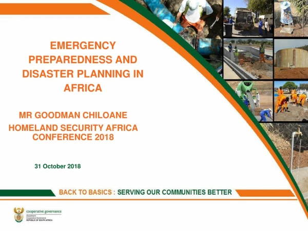 EMERGENCY PREPAREDNESS AND DISASTER PLANNING IN AFRICA