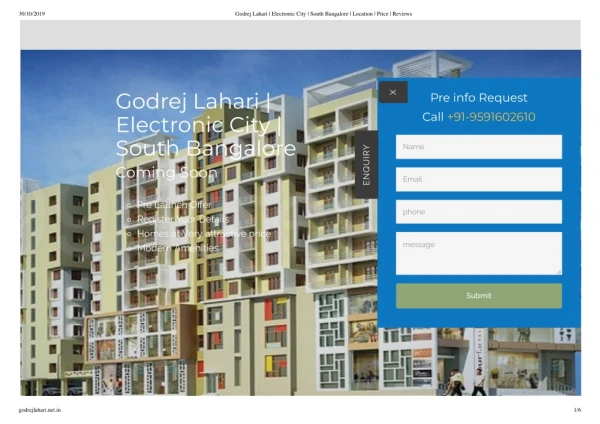 Godrej lahari Exact Live Location map Details