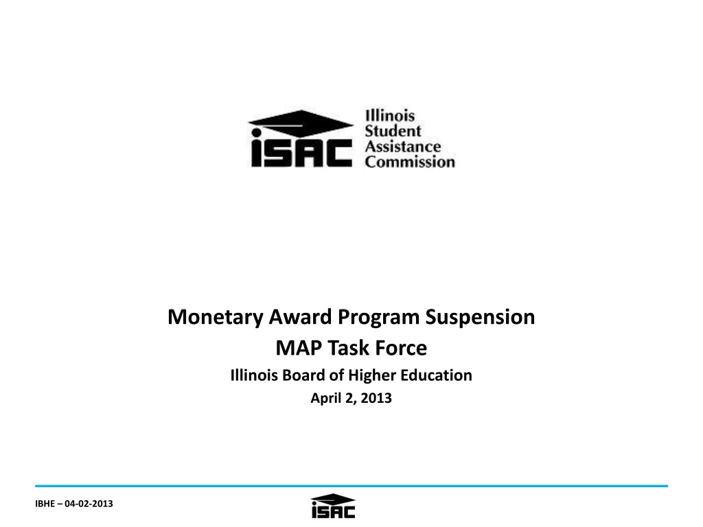 monetary award program suspension map task force