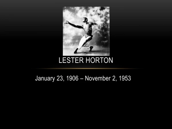 Lester Horton