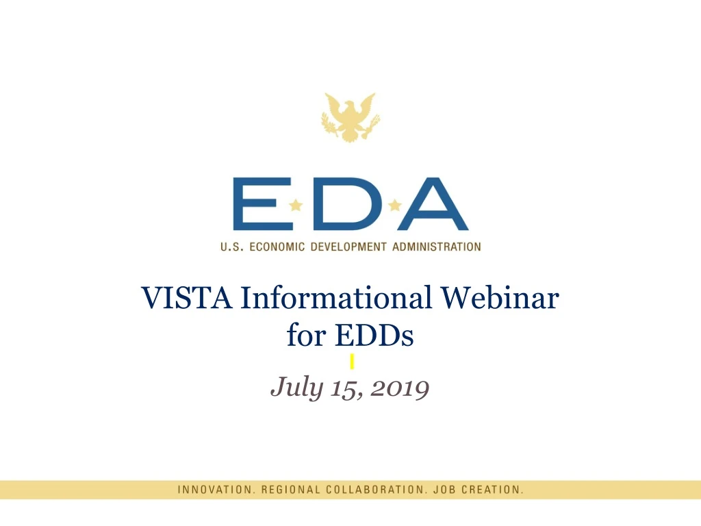 vista informational webinar for edds july 15 2019