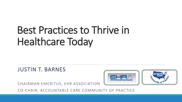 Best Practices to Thrive in Healthcare Today
