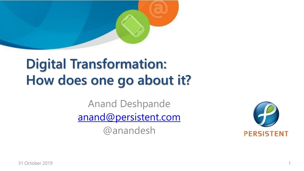 digital transformation how does one go about it