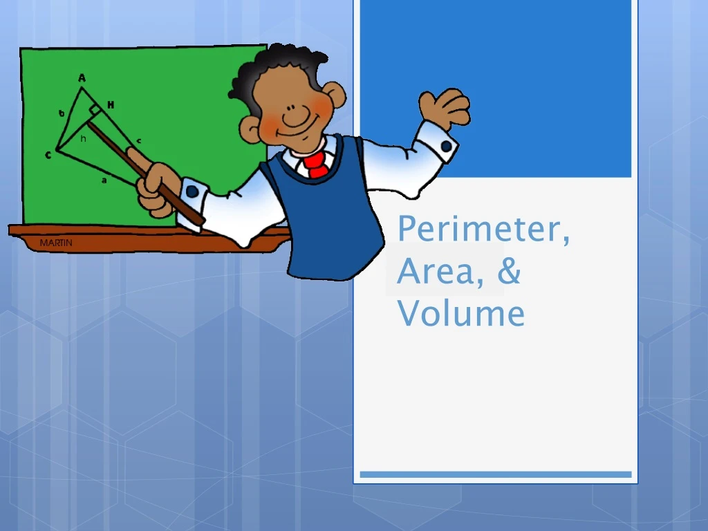 perimeter area volume