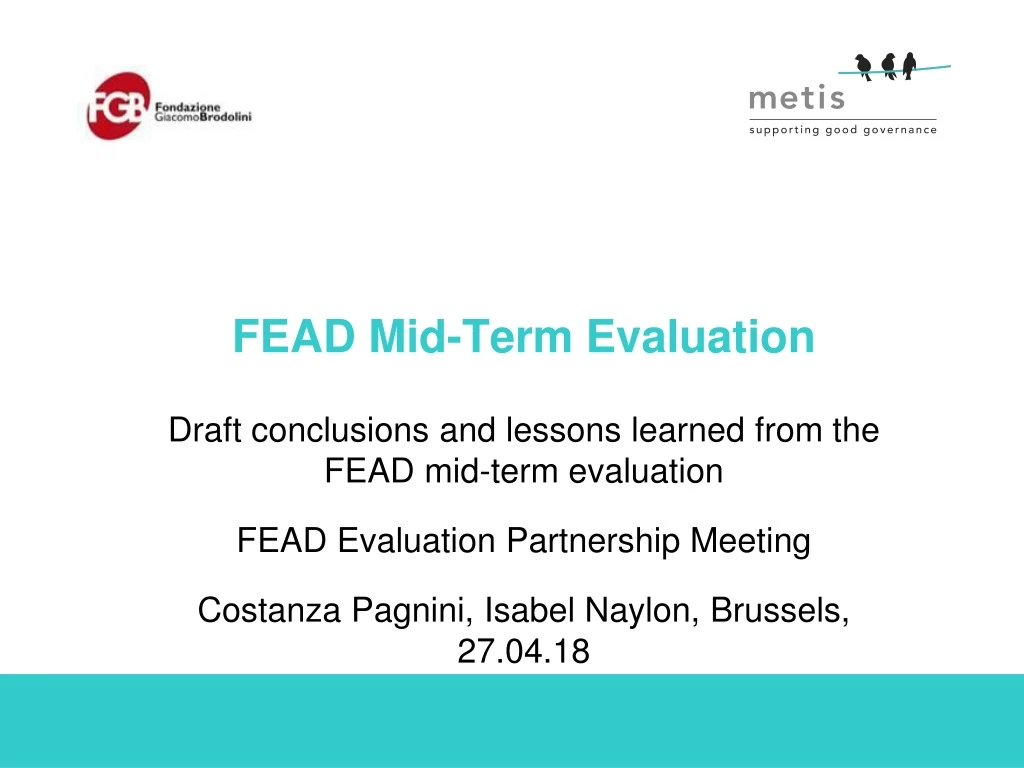 fead mid term evaluation