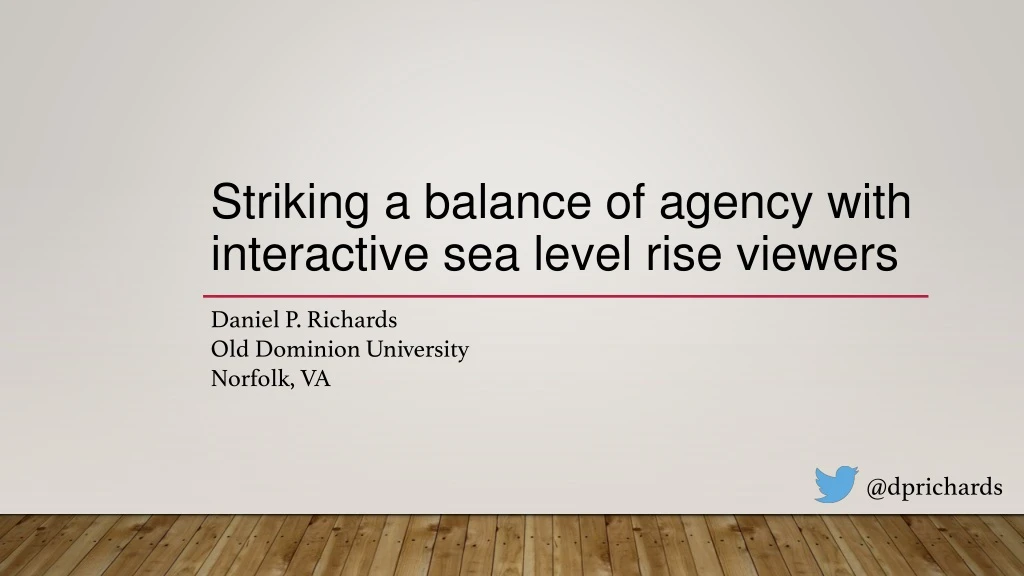striking a balance of agency with interactive sea level rise viewers