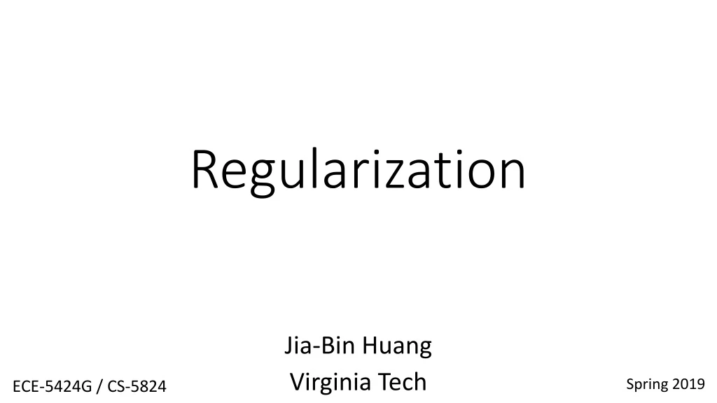 regularization