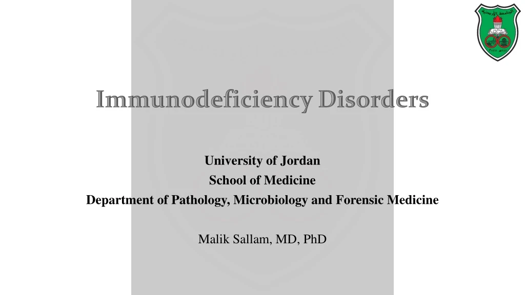 immunodeficiency disorders