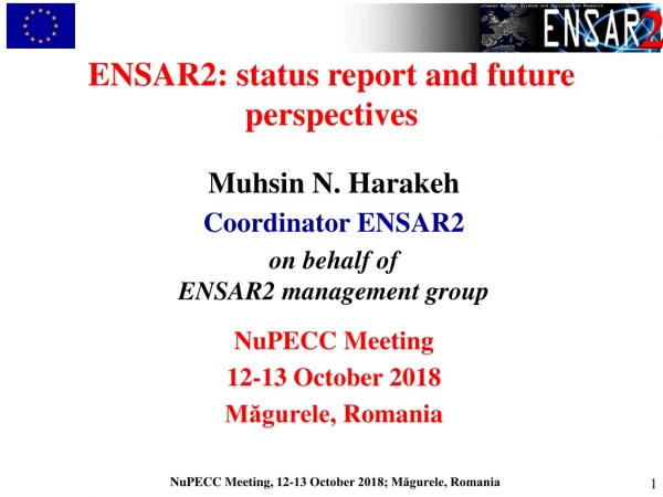 ENSAR2 : status report and future perspectives