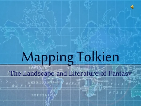 Mapping Tolkien