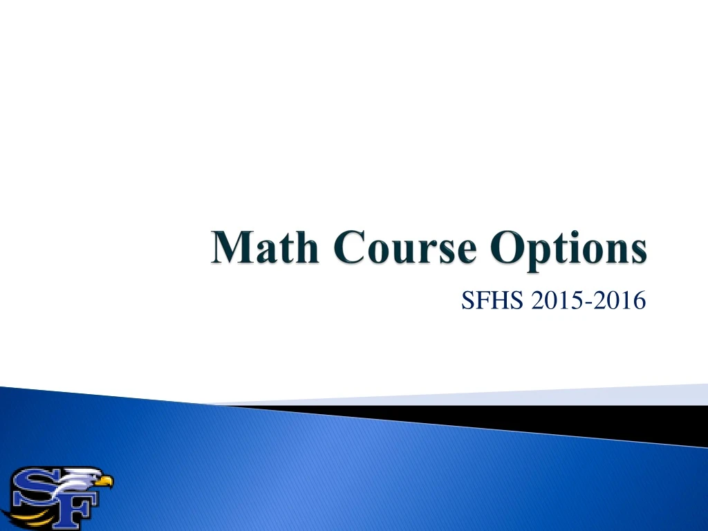 math course options