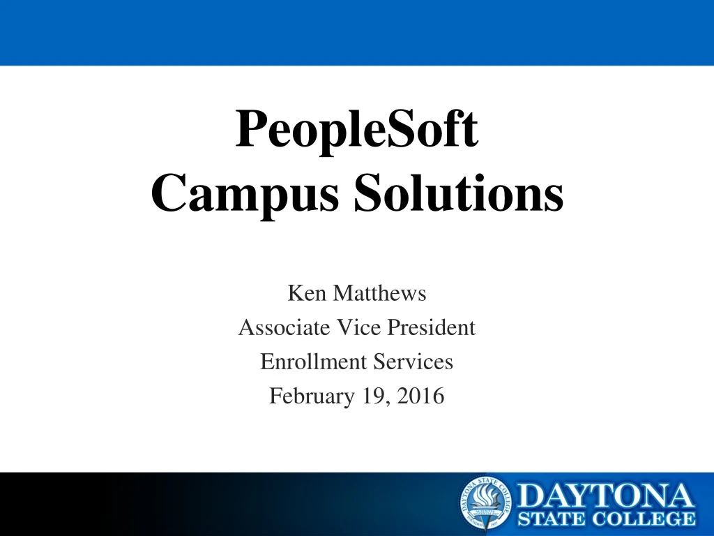 peoplesoft campus solutions