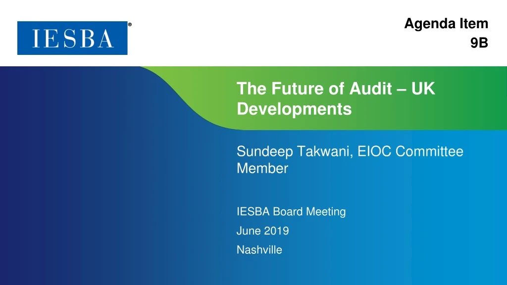 the future of audit uk developments