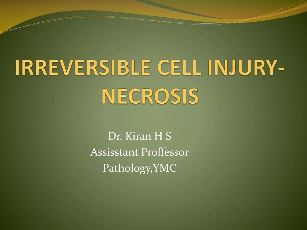 irreversible cell injury necrosis