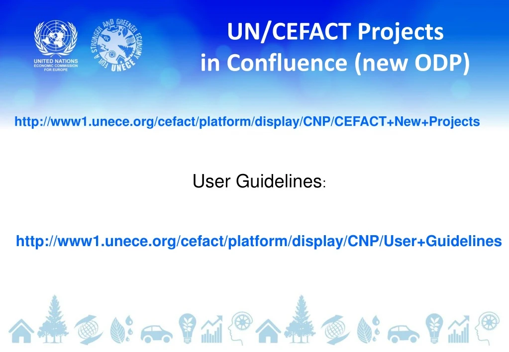 un cefact projects in confluence new odp