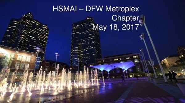 HSMAI – DFW Metroplex Chapter May 18, 2017