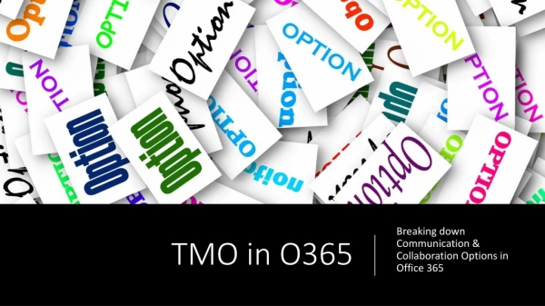 TMO in O365
