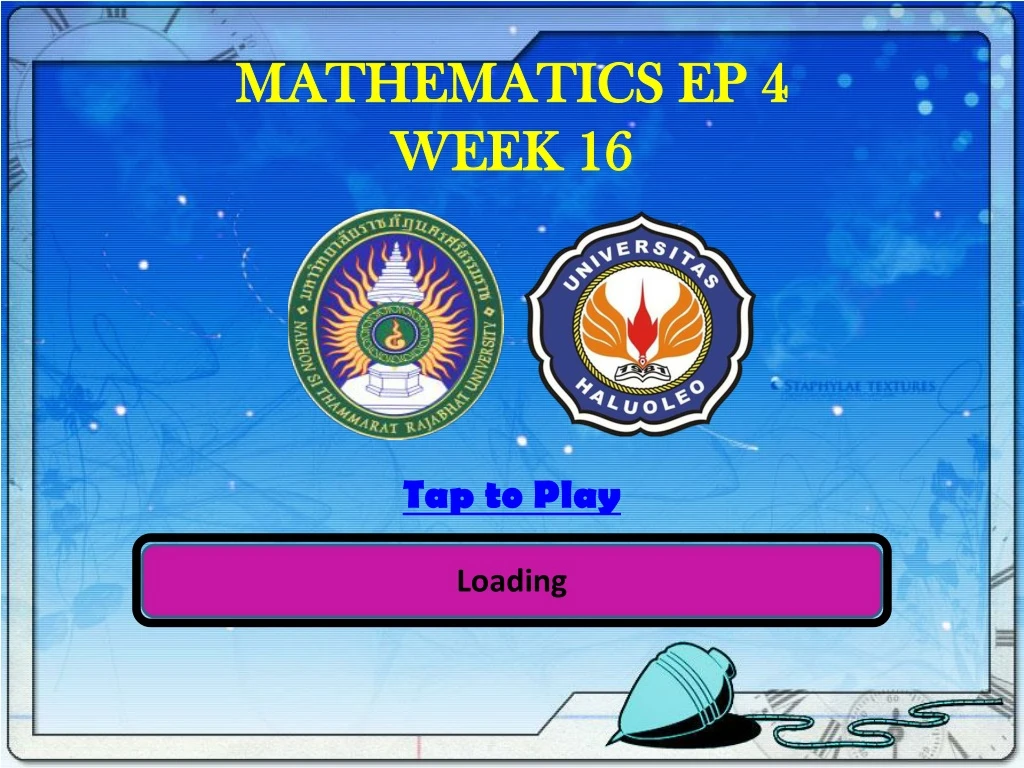 mathematics ep 4 week 16