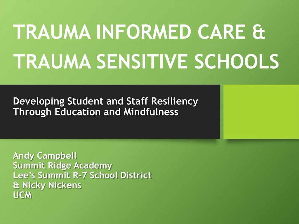 trauma informed care