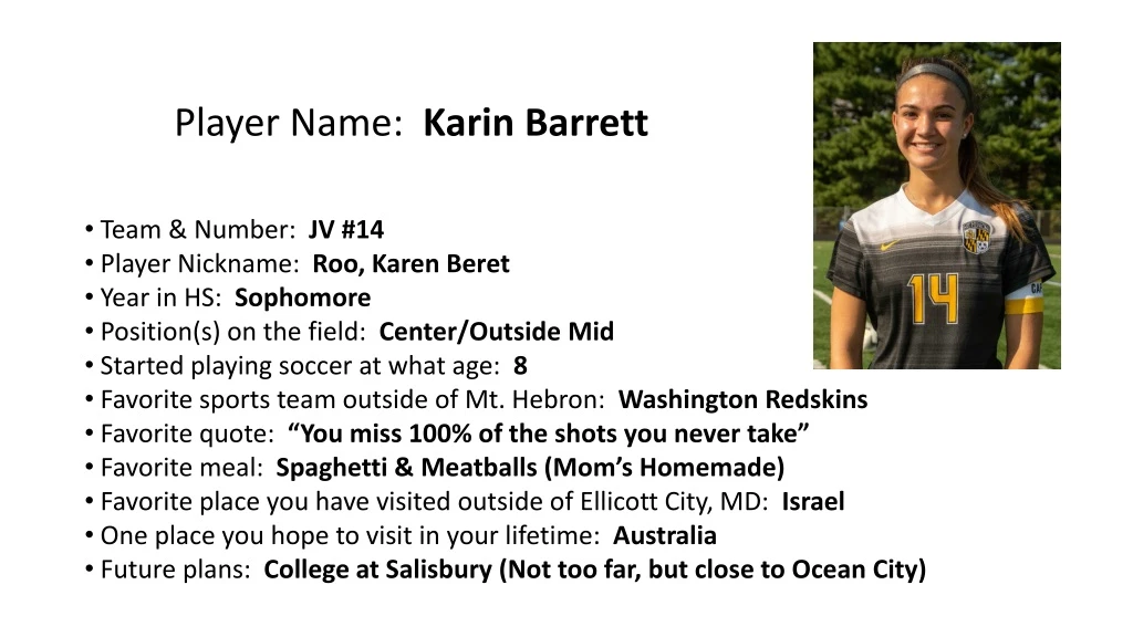 player name karin barrett