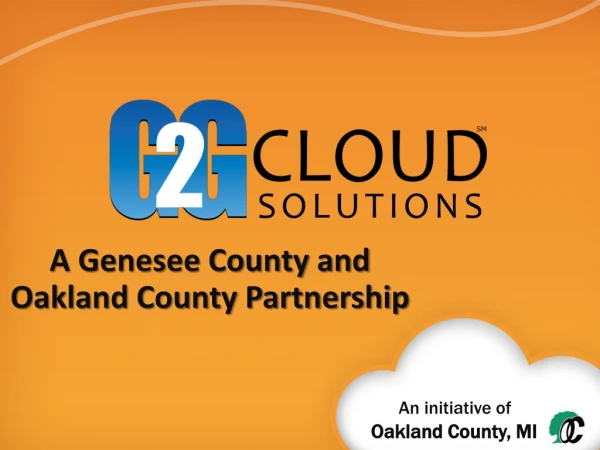 A Genesee County and Oakland County Partnership
