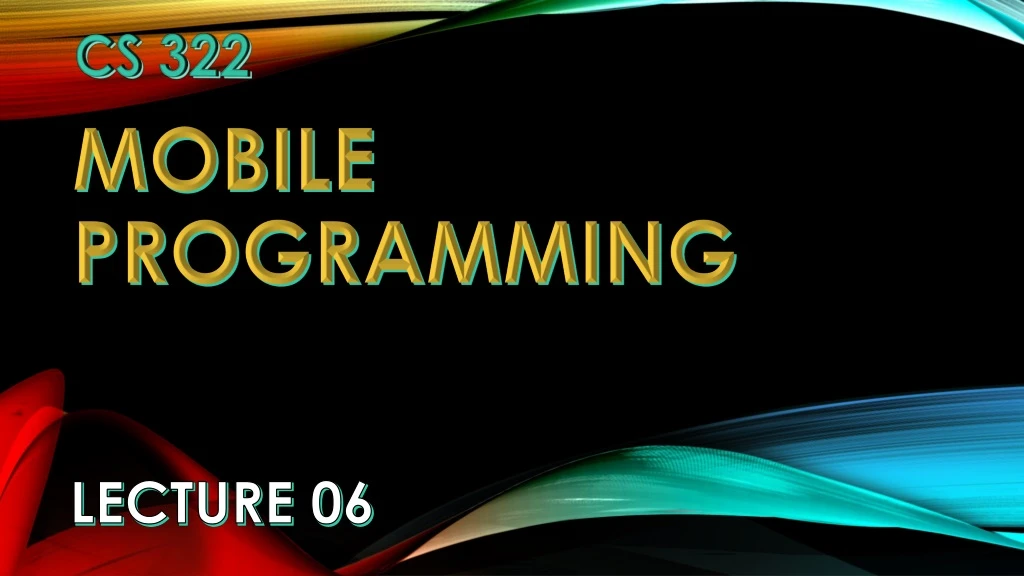 mobile programming