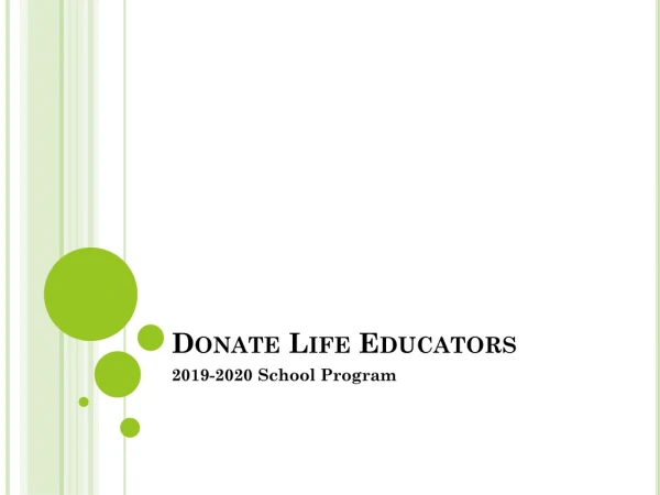 Donate Life Educators