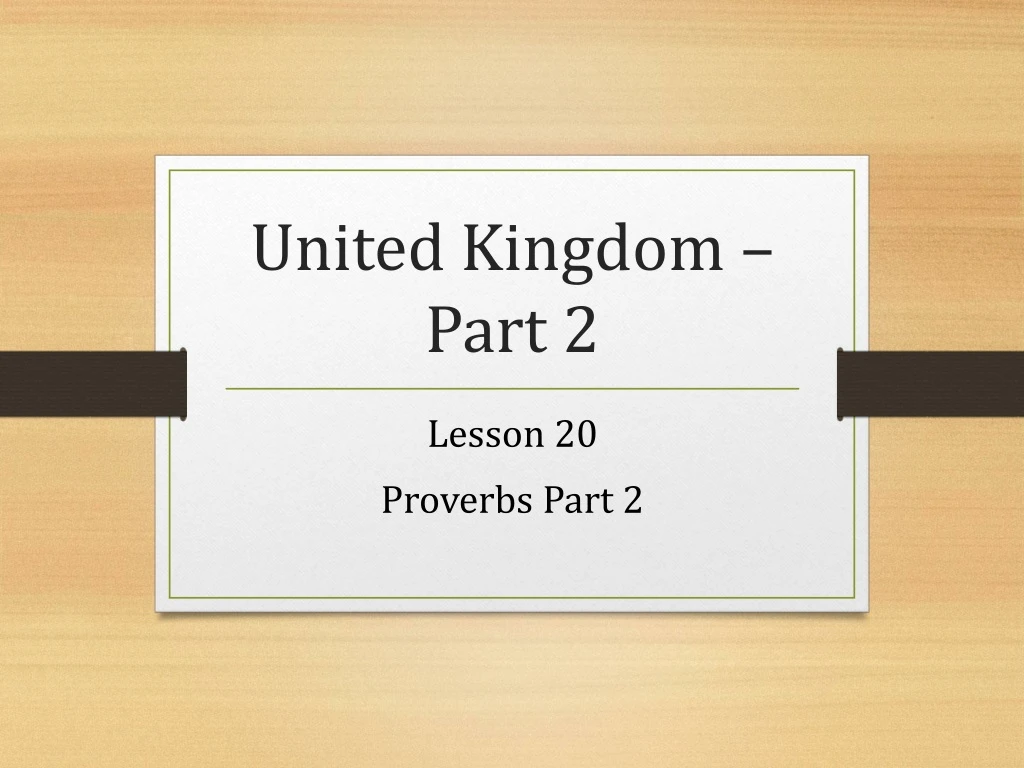 united kingdom part 2