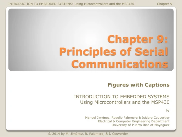 Chapter 9: Principles of Serial Communications