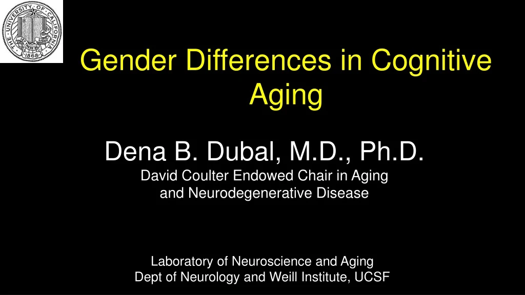 gender differences in cognitive aging
