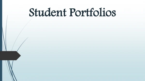 Student Portfolios