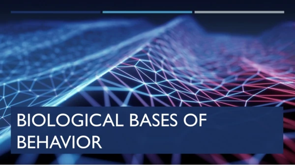 BIOLOGICAL BASES OF BEHAVIOR