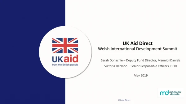 UK Aid Direct Welsh International Development Summit