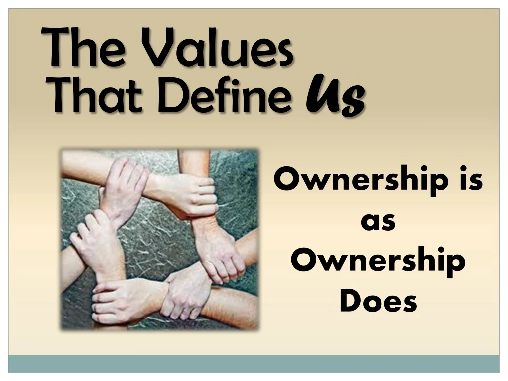 the values