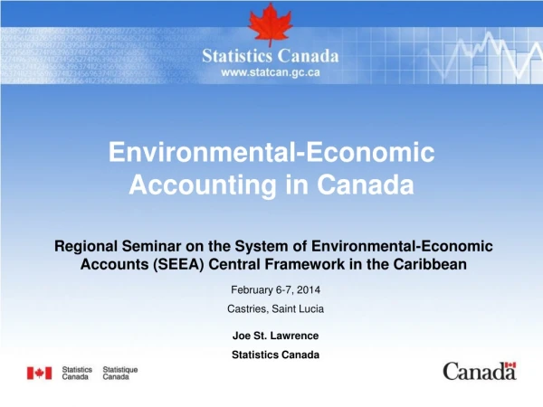 Environmental-Economic Accounting in Canada