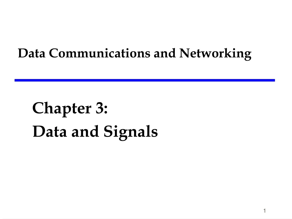 data communications and networking