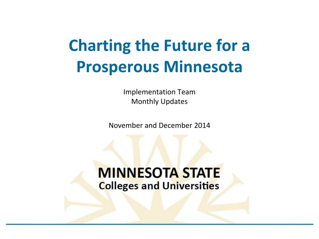 charting the future for a prosperous minnesota