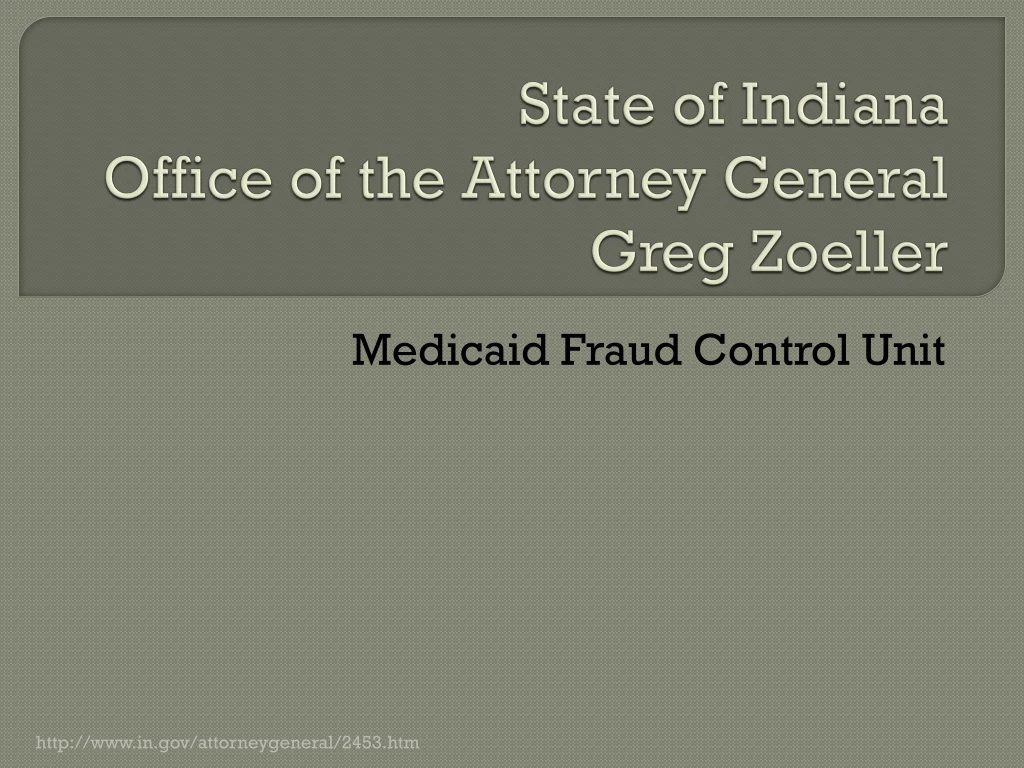 state of indiana office of the attorney general greg zoeller