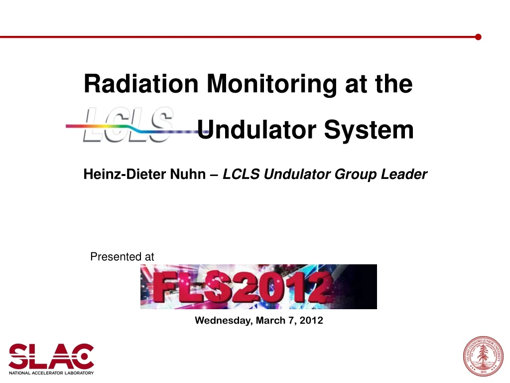 radiation monitoring at the undulator system