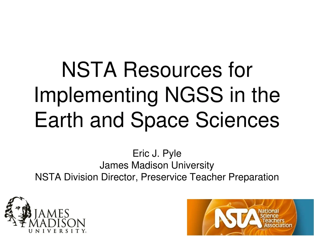 nsta resources for implementing ngss in the earth and space sciences