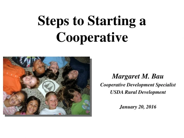 Steps to Starting a Cooperative