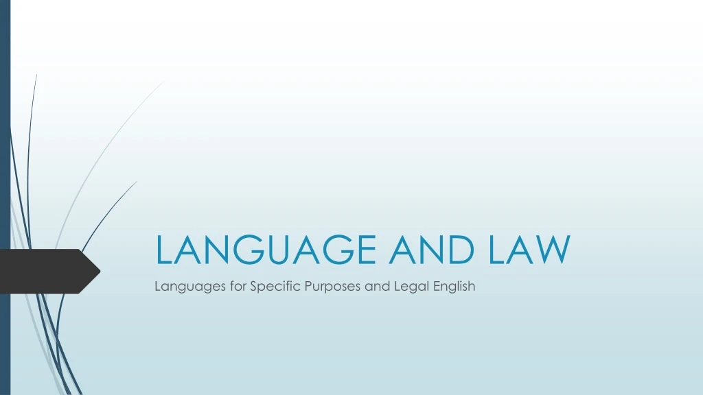 language and law
