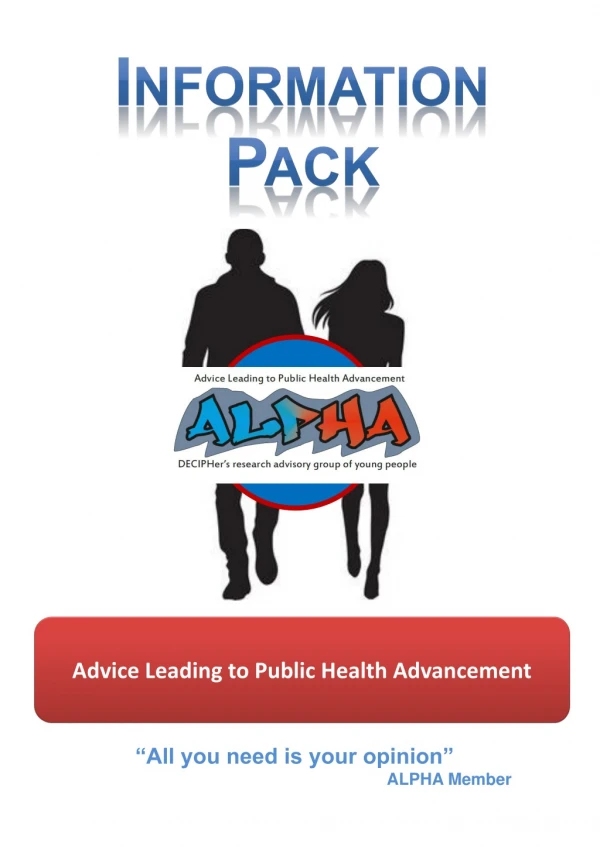 Advice Leading to Public Health Advancement