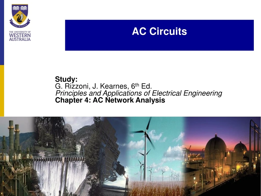 energy unit ac circuits school of electrical electronic and computer engineering