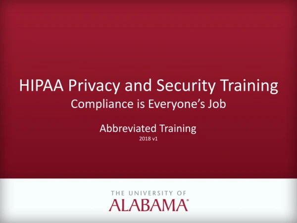 HIPAA Privacy and Security Training Compliance is Everyone’s Job
